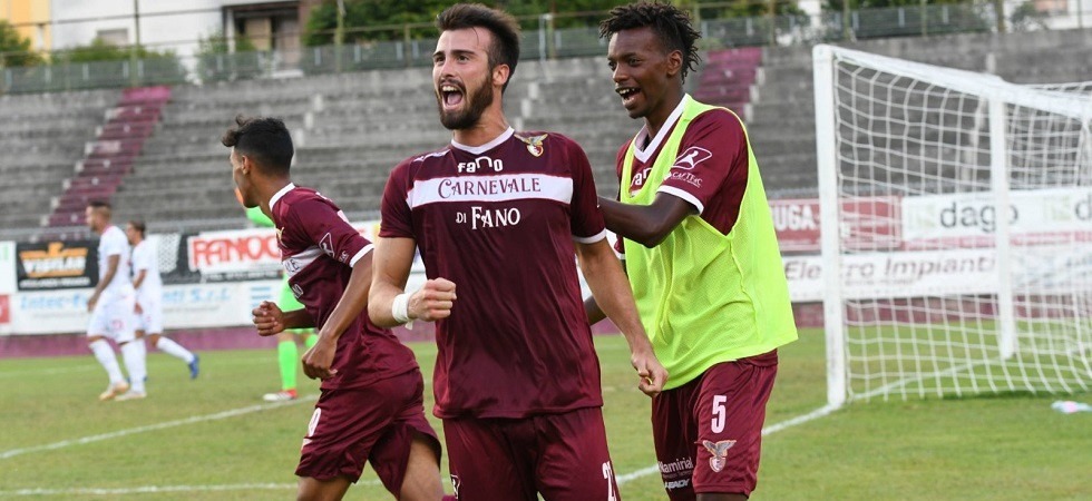 Il nuovo acquisto del Trento: Riccardo Barbuti con la maglia dell'Alma Juventus Fano